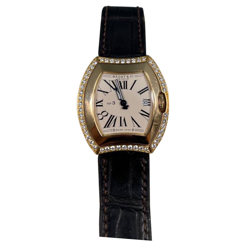 Bedat & Co. 18k Yellow Gold Watch with Diamond Bezel Ref. 334