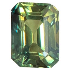 GIA Certified 1.19ct Parti Colour Thai Sapphire Blue Yellow Untreated Emerald
