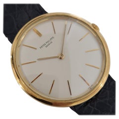 Hommes Patek Philippe Calatrava 2591 Or 18k Vent Manuel 1960s Suisse RJC107