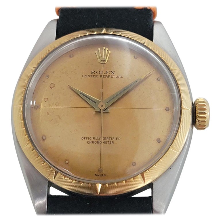 Mens Rolex Oyster Perpetual 6592 14k SS Automatic 1950s Vintage RJC118 For  Sale at 1stDibs | rolex 1030 movement, 1950s rolex oyster perpetual gold, rolex  oyster perpetual vintage gold