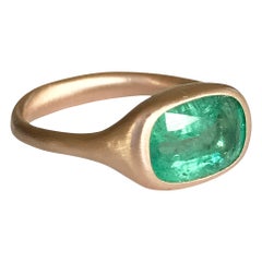 Dalben 2,65 Carat Emerald Rose Gold Ring