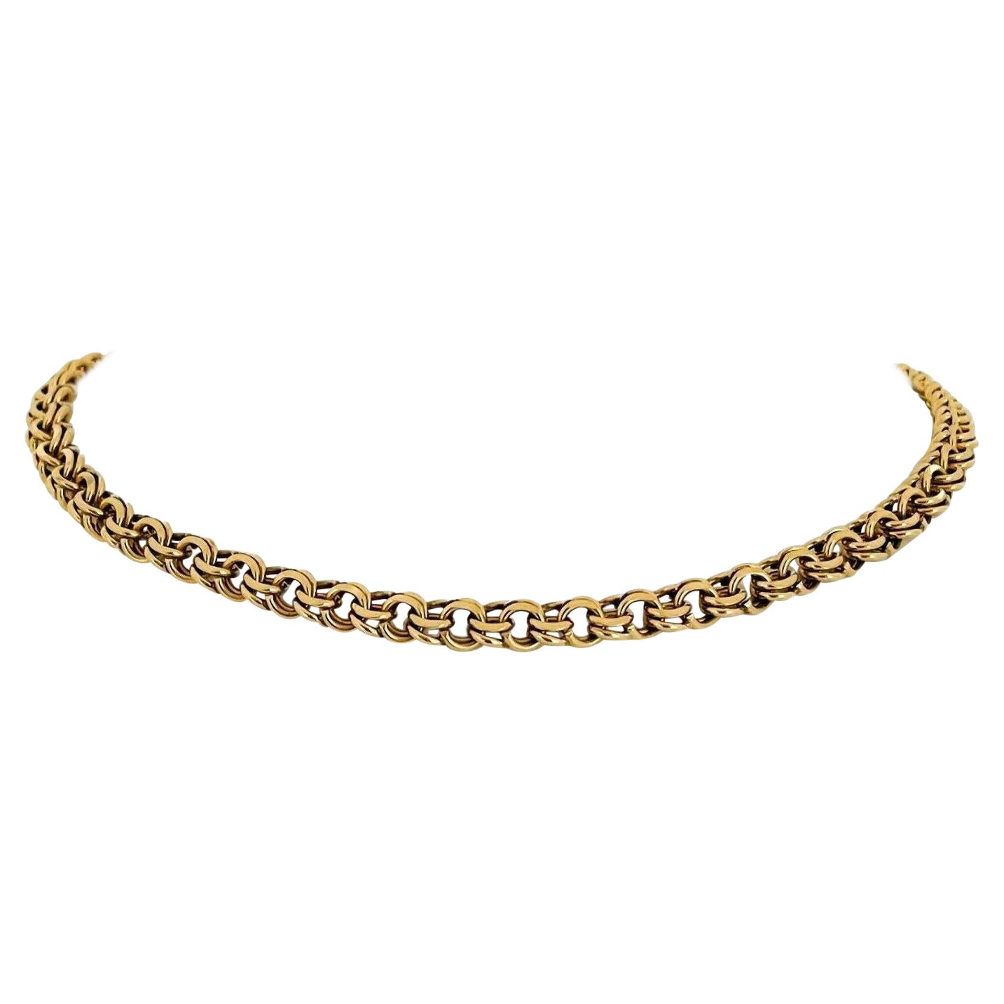 Bulgari Jumbo Curb Link Gold Chain Necklace at 1stDibs | bulgari gold ...