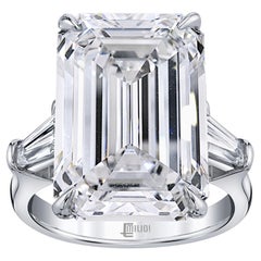 Emilio Schmuck GIA zertifiziert 14,00 Karat D lupenrein Typ 2 A Diamant Ring 