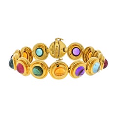 Tiffany & Co. 18K Yellow Gold Paloma Picasso Semi Precious Gemstone Bracelet