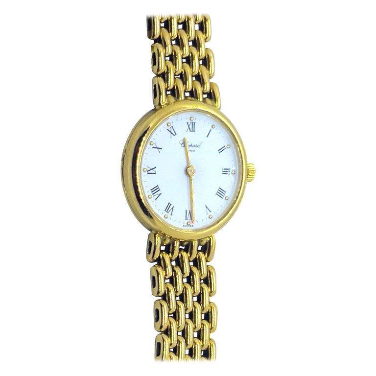 Chopard Vintage Classic Lady Watch 18 Karat Yellow Gold For Sale at 1stDibs