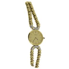 Vintage Gübelin Lady's Yellow Gold Diamond Wristwatch