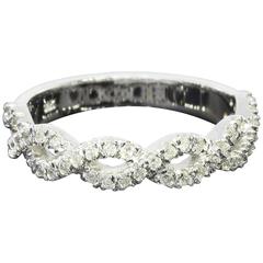 Diamond Gold Twist Band Ring Diamond Gold Twist Band Ring