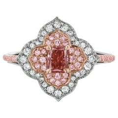 Anello con diamante Pink Diamond Fancy Deep Orangy Argyle 389197 e certificato GIA 2215082302