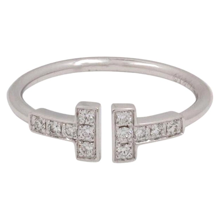 Tiffany & Co. 'Tiffany T Wire' White Gold Diamond Ring