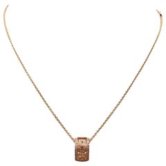 Bvlgari Parentesi Rose Gold Diamond Necklace