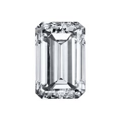 GIA Certified 2.04 Carat Emerald Cut Diamond F / VVS2 Triple Excellent