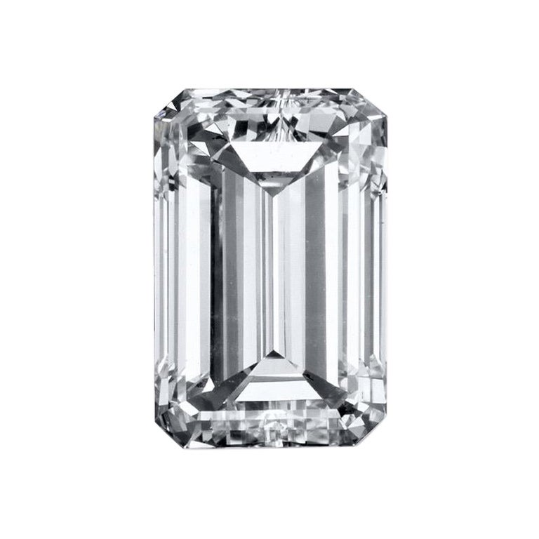 Diamant taille émeraude de 1,77 carat certifié par le GIA I / VS1