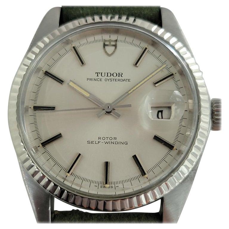 Mens Tudor Prince Oysterdate Ref 7025 18k Gold SS Automatic 1970s RJC117 For Sale
