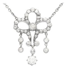 Pendentif ancien en or jaune avec diamants de 1,48 carat, c. 1900