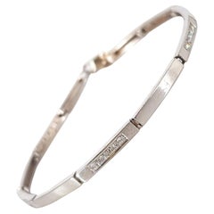 18ct White Gold Bar Bracelet