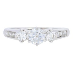 .81ctw Round Brilliant Diamond Engagement Ring, 14k White Gold