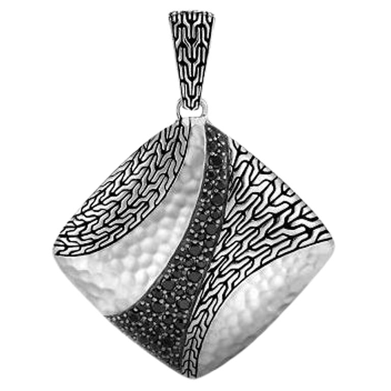 John Hardy Hammered Sterling Silver Enhancer HBS9001614BLSBN For Sale