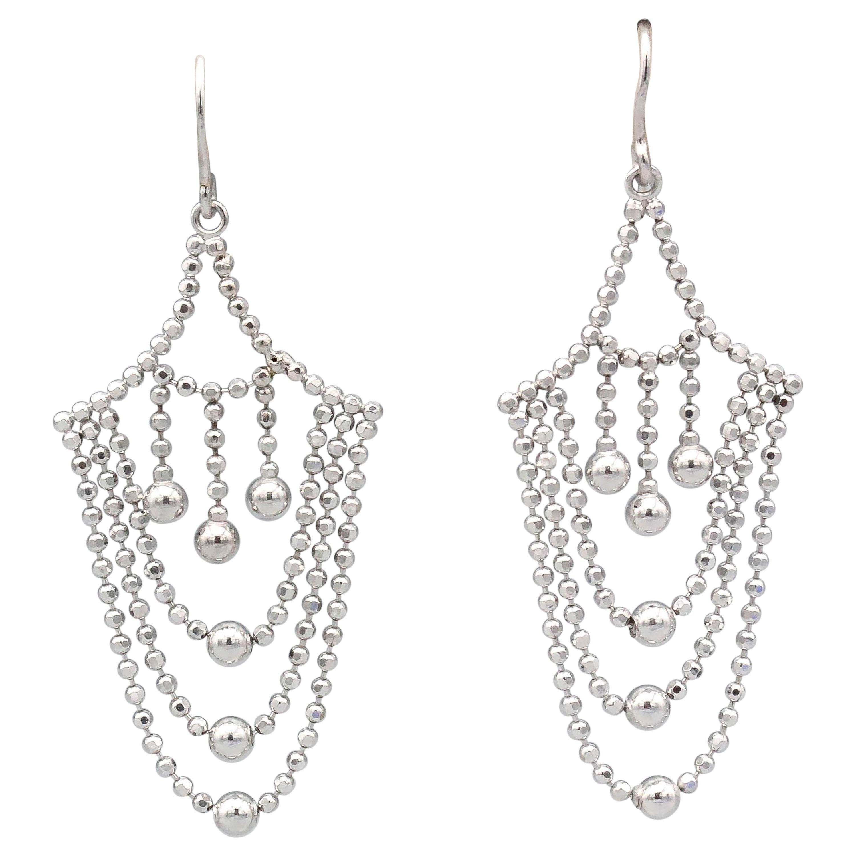 Tiffany & Co. 18k White Gold Drop Earrings
