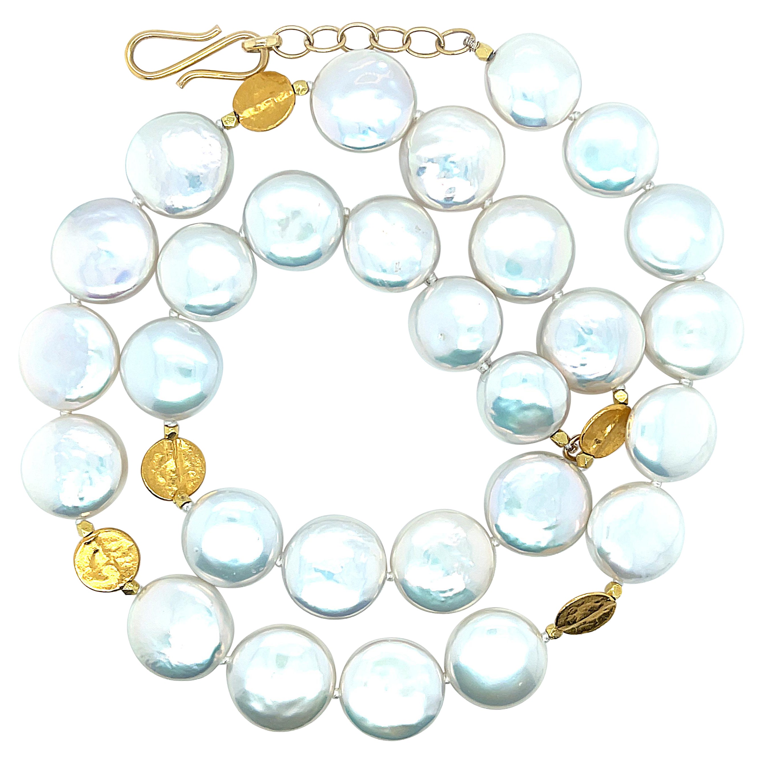 Lilly Fitzgerald Finest Spectrolite Gold Necklace For Sale at 1stDibs