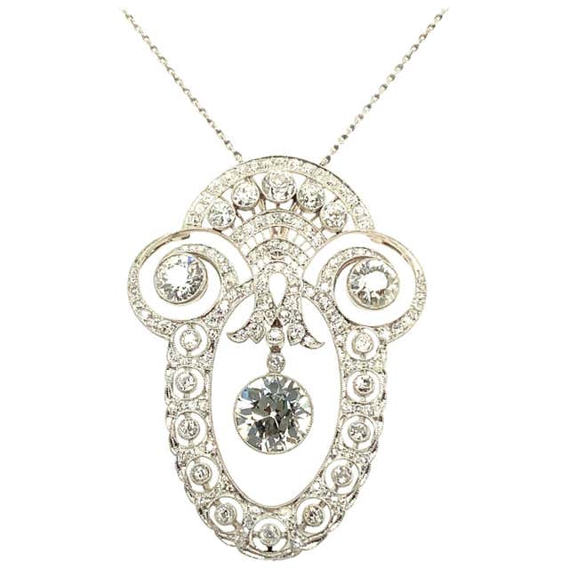 Gorgeous Edwardian Sapphire and Diamond Necklace For Sale at 1stDibs