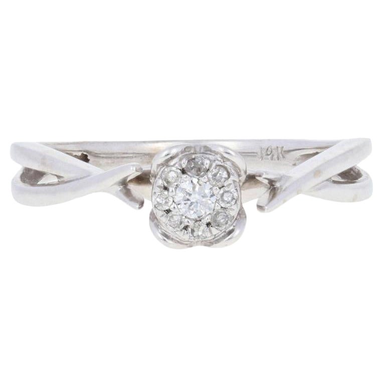 PINK CAVIAR 0.50ct Pink Diamond Round Brilliant Cut Halo Engagement Ring in 18ct White Gold