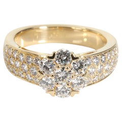 Van Cleef & Arpels Fleurette Diamond Ring in 18K Yellow Gold 1.15 CTW