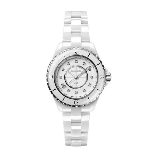 Chanel J12 White Quartz Movement Ladies Watch H5698 at 1stDibs  chanel zg  58096, chanel watches zg 58096, chanel j12 watch zg 58096