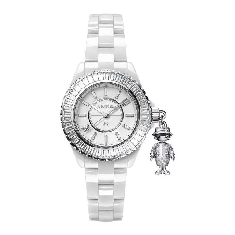 Ladies White Chanel Watch - 10 For Sale on 1stDibs