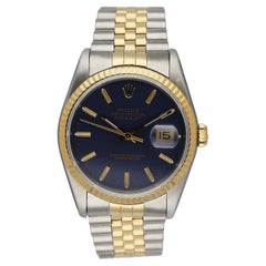 Rolex Datejust 16233 Blue Dial Men's Watch