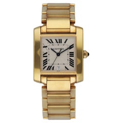 Cartier Tank Francaise 1840 18K Yellow Gold Men's Watch
