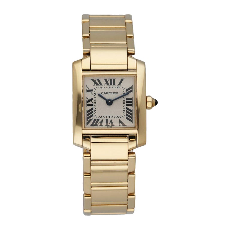 Cartier Tank Francaise 1820 18K Yellow Gold Ladies Watch