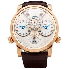 MB&F Rose Gold Legacy Machine Dual Time Limited Edition Wristwatch