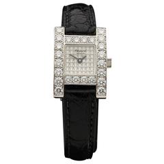 Chopard White Gold Diamond Happy Diamonds Quartz Wristwatch
