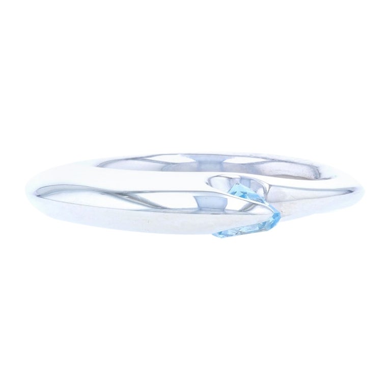 Neu Bastian Inverun Blauer Topas Ring / Anhänger, Sterlingsilber