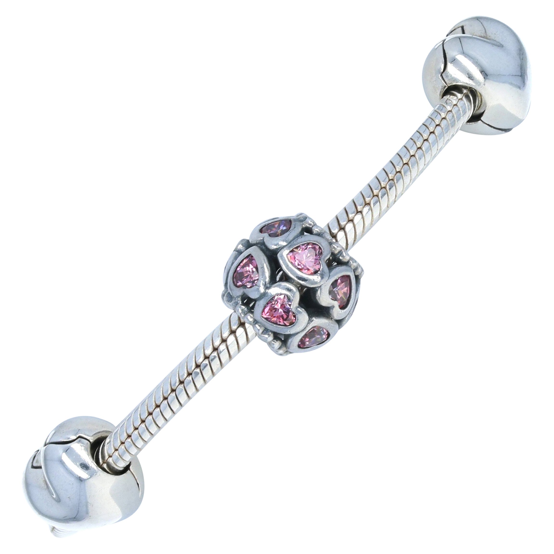 Authentic Pandora from the Heart Ltd Charm Bracelet Set Silver USB793019