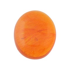 10.88ct Mexican Fire Opal Gemstone, Oval Cabochon Loose Solitaire