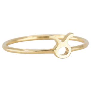 14K Gold Taurus Zodiac Ring, Taurus Sign Zodiac Ring For Sale at ...