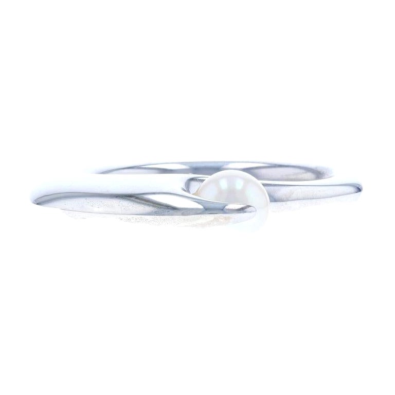 New Bastian Inverun Freshwater Pearl Ring / Pendant, Sterling Silver Solitaire For Sale