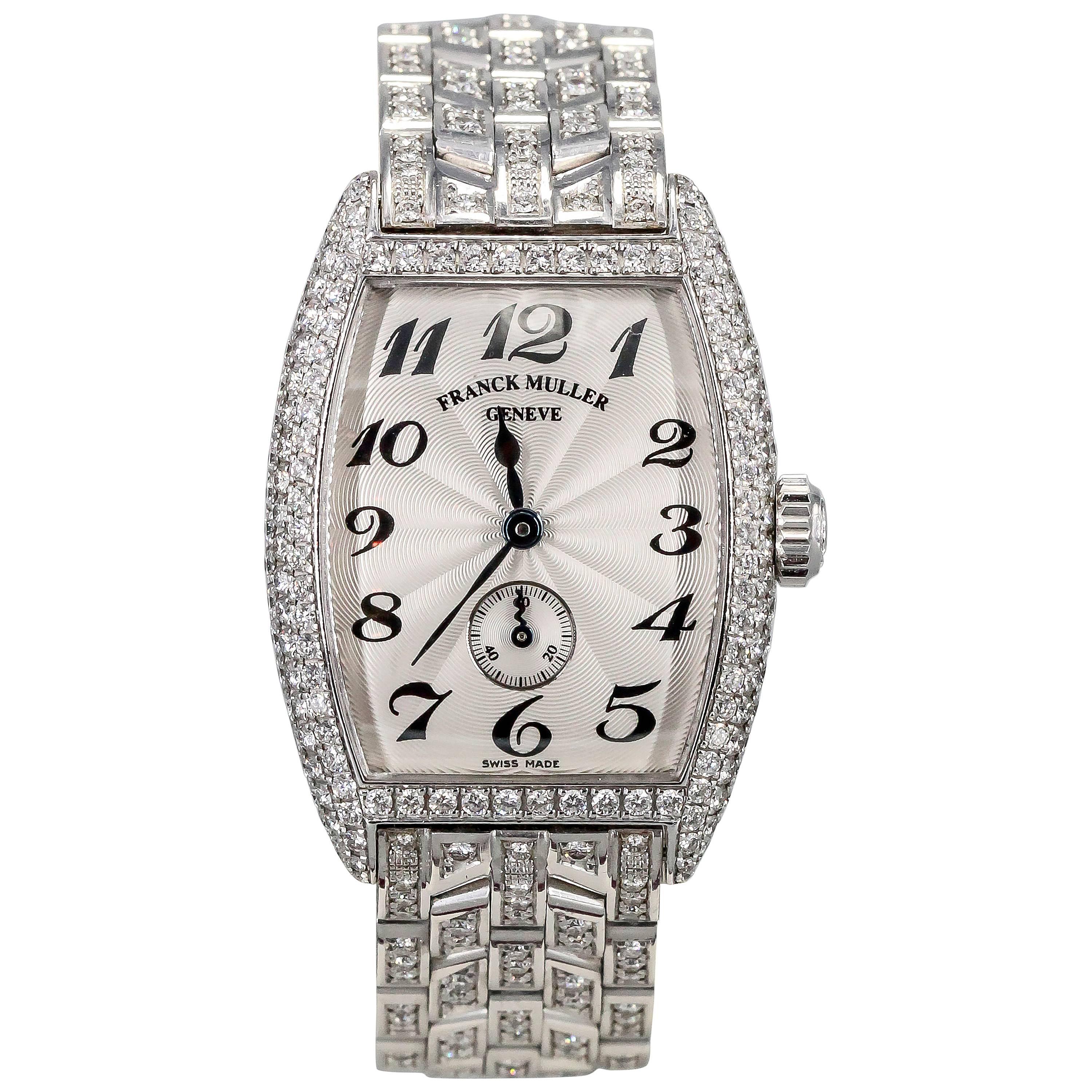 Franck Muller Lady's White Gold Diamond Wristwatch