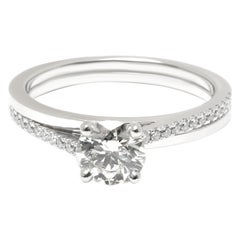 DeBeers Diamond Promise Engagement Ring in Platinum I SI1 0.69 CTW