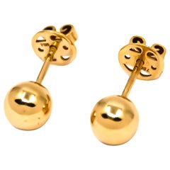 Ball Stud Earrings in 18kt Gold