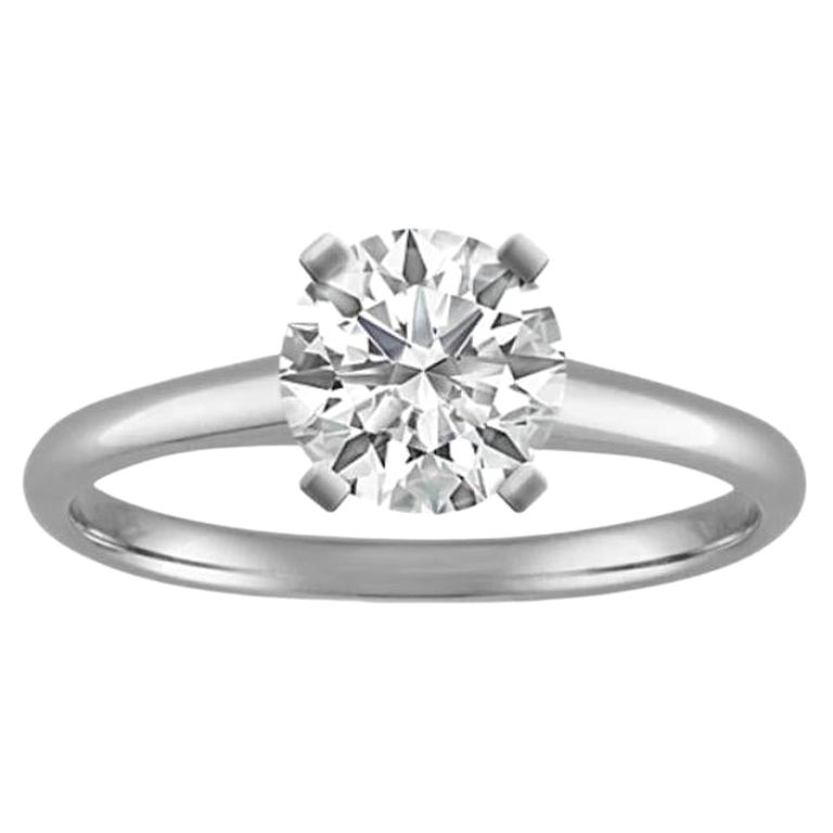 GIA Certified 1.72 Carat F VS2 Natural Diamond Solitaire Engagement Ring