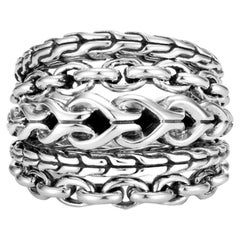 John Hardy Sterling Silver Asli Classic Chain Link Ring