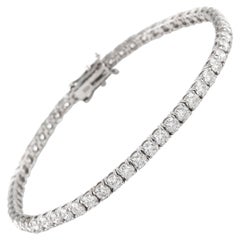 Alexander - Bracelet tennis avec diamants de 5::87 carats - Or blanc 18 carats
