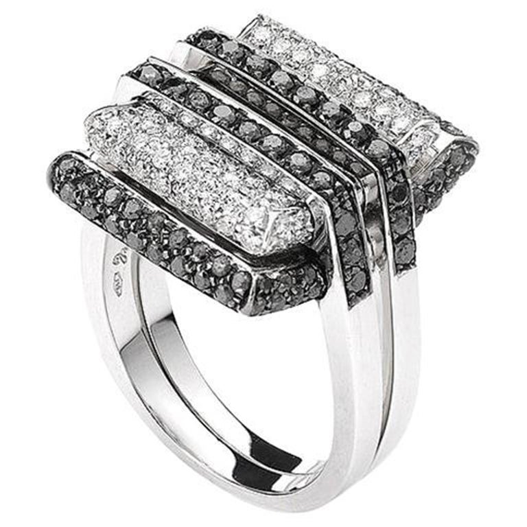 Black Diamonds Ring For Sale
