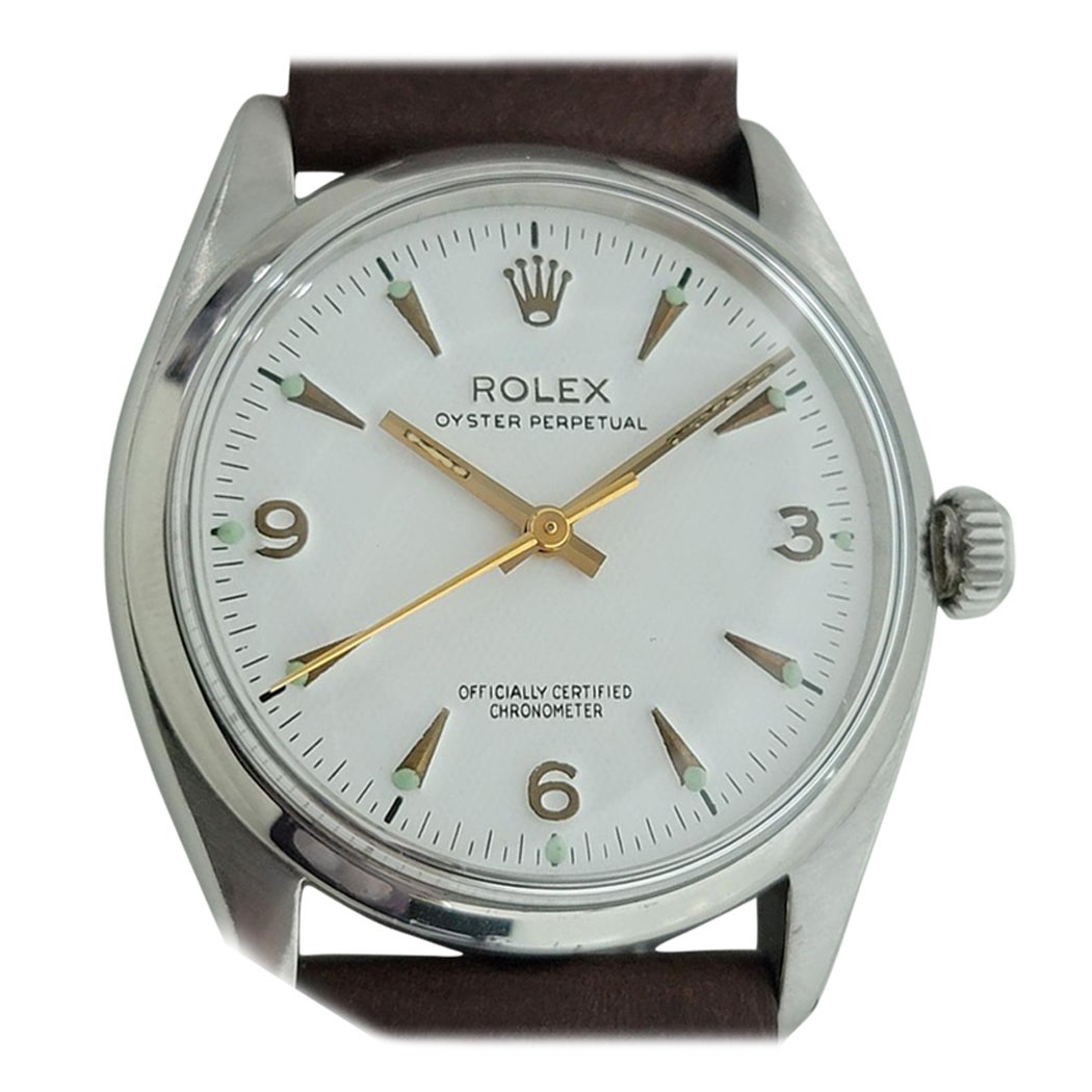 Mens Rolex Oyster Perpetual Ref 6564 Automatic 1950s Swiss Vintage RA223