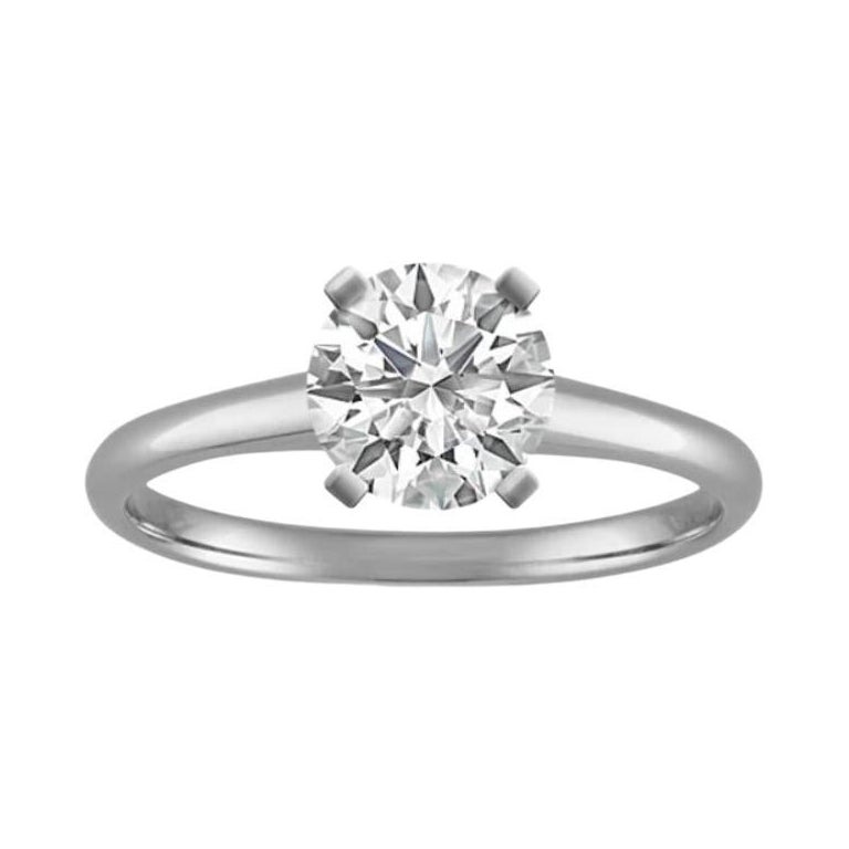 GIA Certified 1.26 Carat J VS2 Natural Diamond Solitaire Engagement Ring