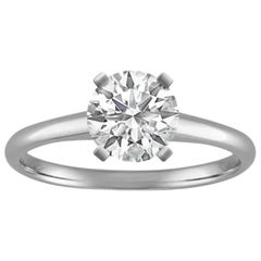 GIA Certified 3.24 Carat H SI1 Natural Diamond Solitaire Engagement Ring