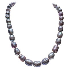 Perles biwa avec fermoir magnétique
