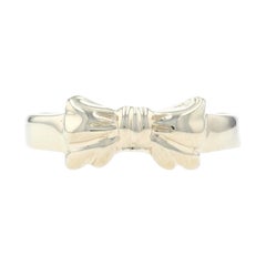 Yellow Gold Bow Toe Ring, 14k Adjustable Fit Band